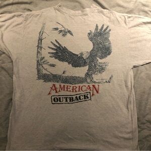 American outback vintage  bald eagle graphic t shirt sz xl